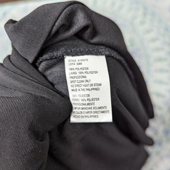 Collection DressBarn‎ Size 10 Women's Black Fitted Bodycon Maxi Dress with Slit - Picture 10 of 11